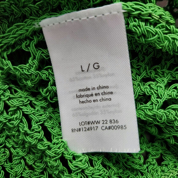 NWT WeWoreWhat Crochet Ruched Crop Top Size Large - Picture 3 of 4